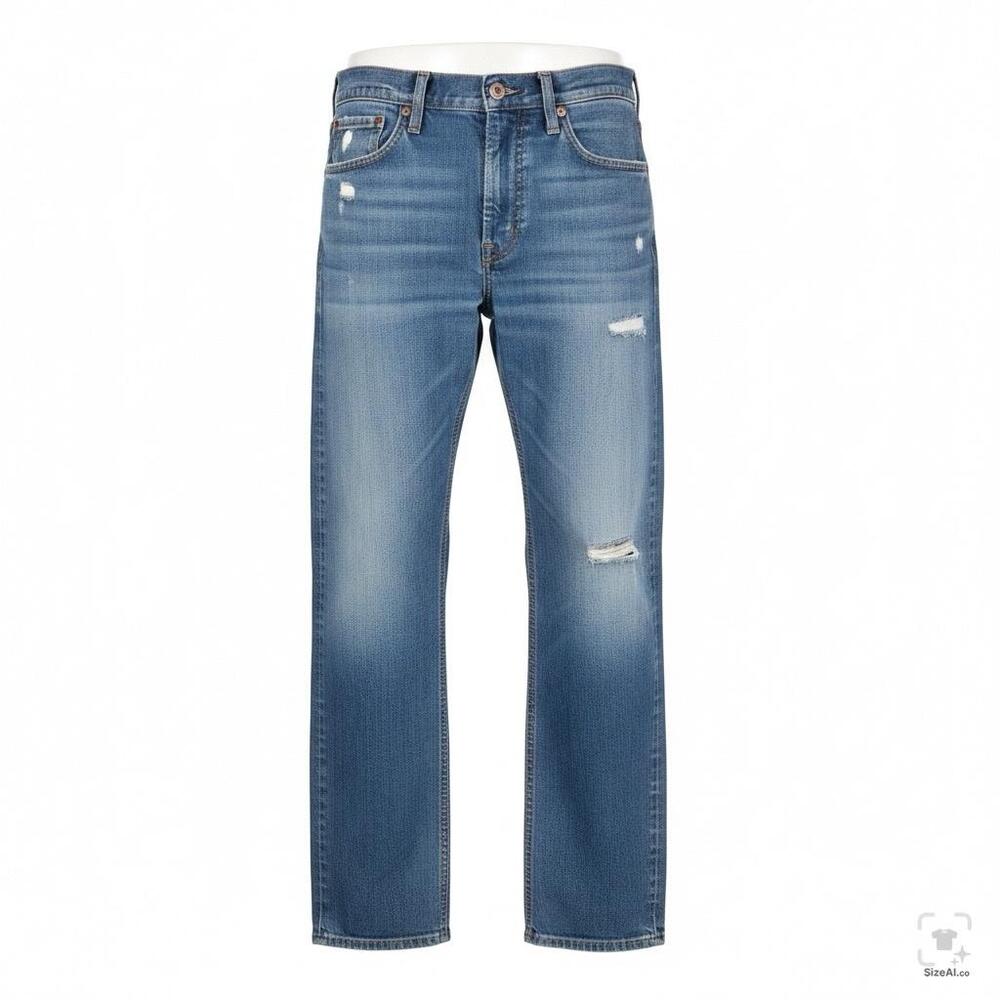 Levis 514 Jeans Mens 32x30 Light Wash Blue Denim Regular Fit Straight Stretch